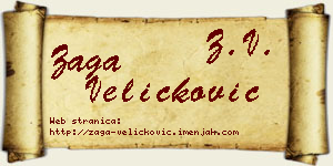 Zaga Veličković vizit kartica